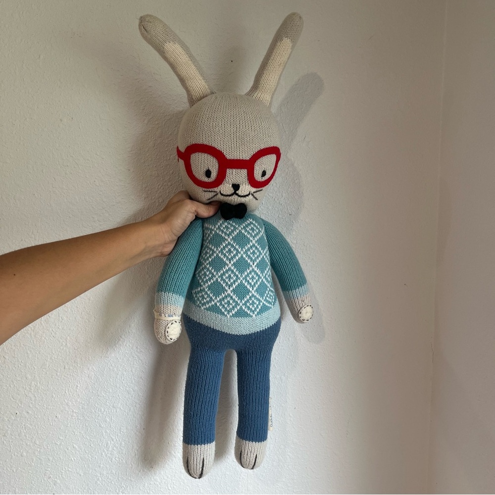 Cuddle + Kind Benedict the Bunny hand-knit doll